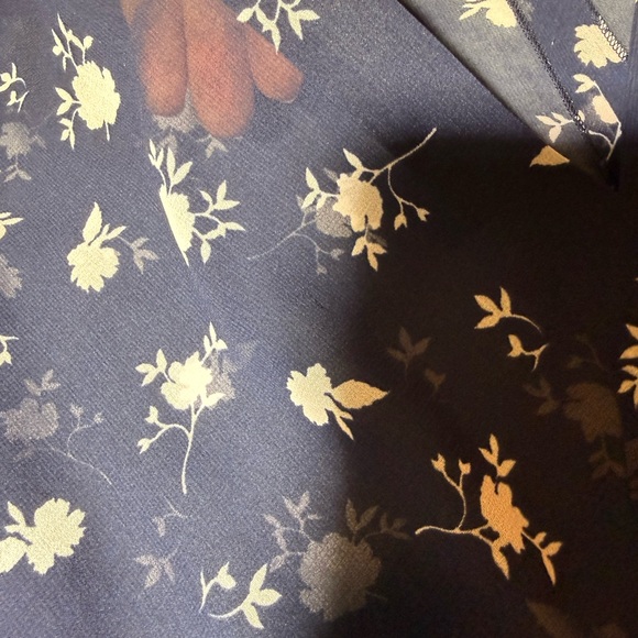 Cabi women’s Pemberley Dream in Midnight Navy Floral Sheer Outer dress sz 4 - Picture 4 of 10